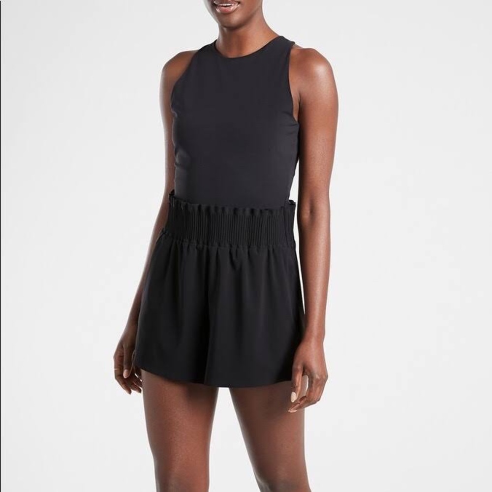Athleta cosmic flutter romper black size large